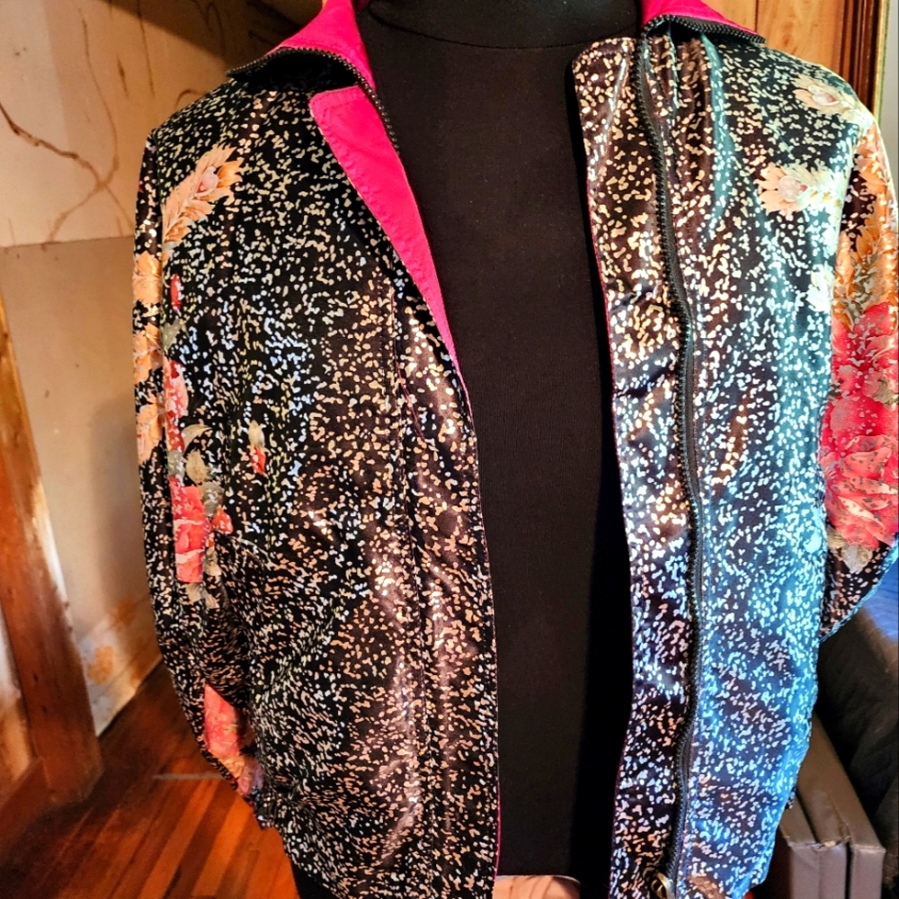 Olympic Seoul Reversible FloralBomber Jacket